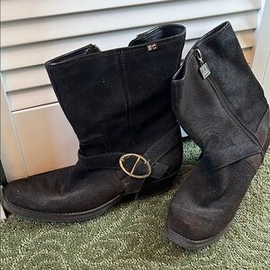 BC Footwear Black Combat & Moto Boots